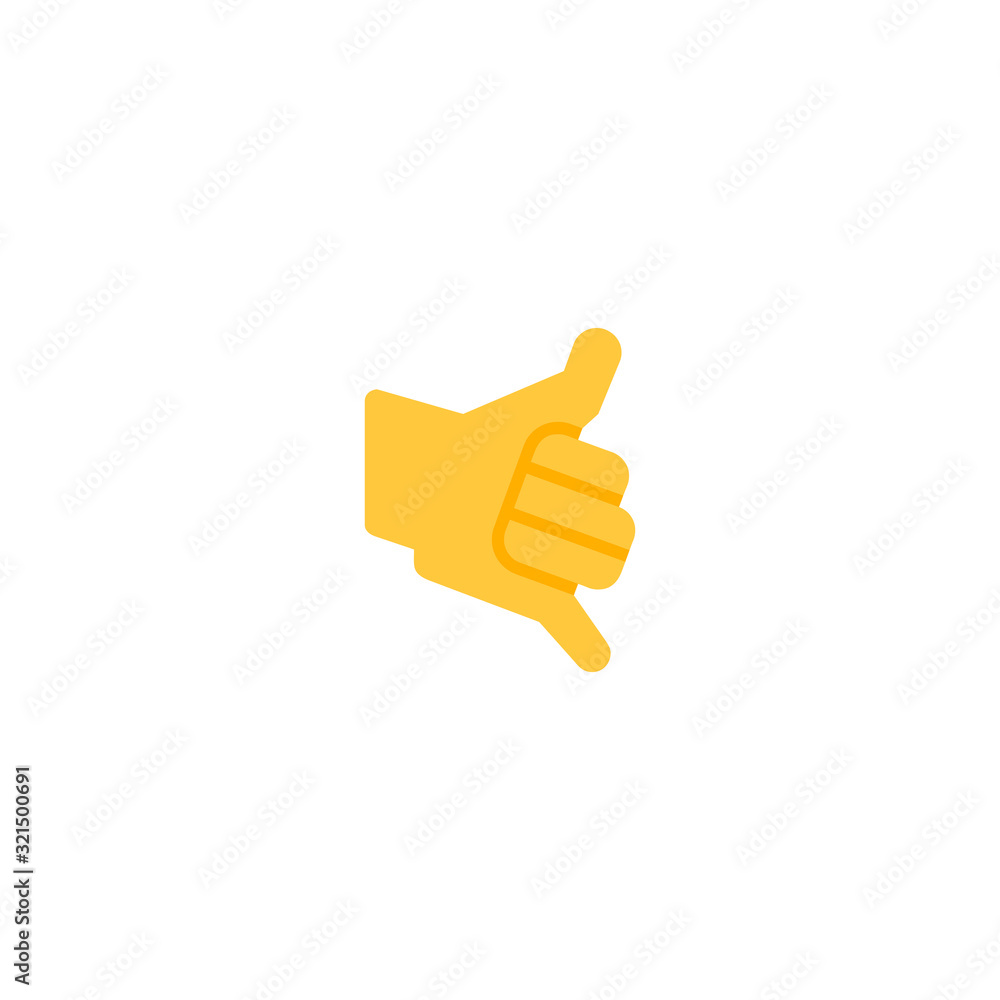 Call Me Hand vector flat icon. Isolated call me hand gesture emoji illustration Call Me Hand vector flat icon. Isolated call me hand gesture emoji illustration
