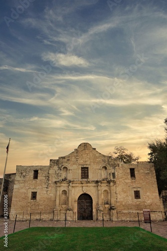The Alamo in San Antonio at Dawn