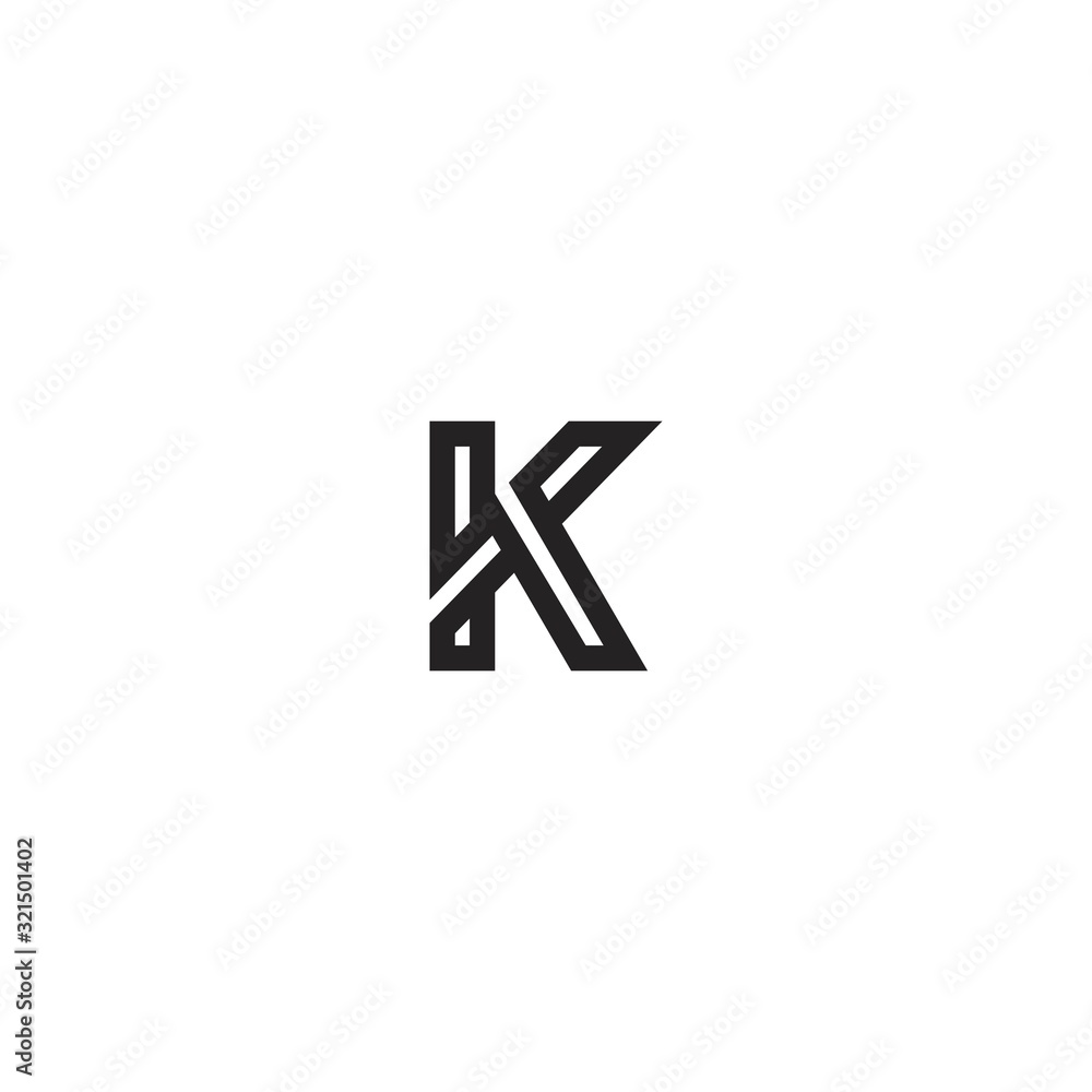 K logo icon design template elements K logo icon design template elements