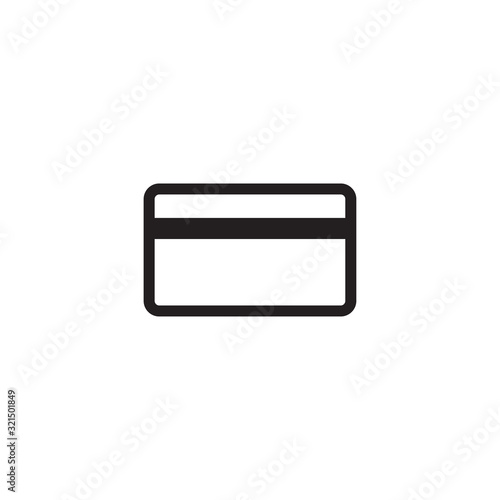 credit card icon vector design logo template EPS 10