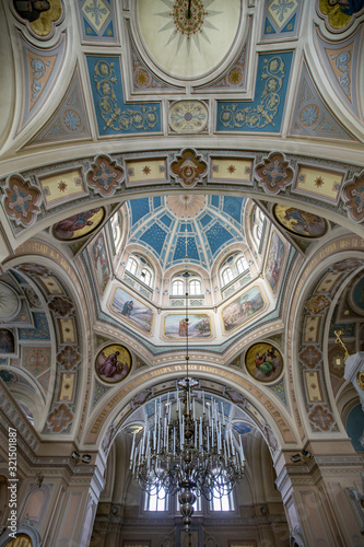 Inside the Church of the St. John the Baptist Convent. Founded in the 15th century. Moscow, Russia