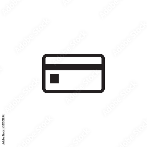 credit card icon vector design logo template EPS 10