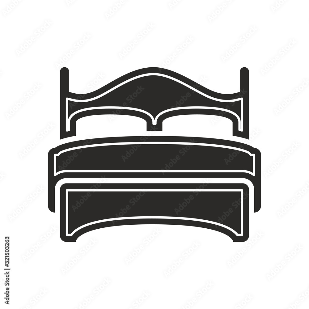Bed icon design vector logo template EPS 10 Bed icon design vector logo template EPS 10