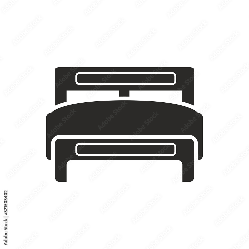 Bed icon design vector logo template EPS 10