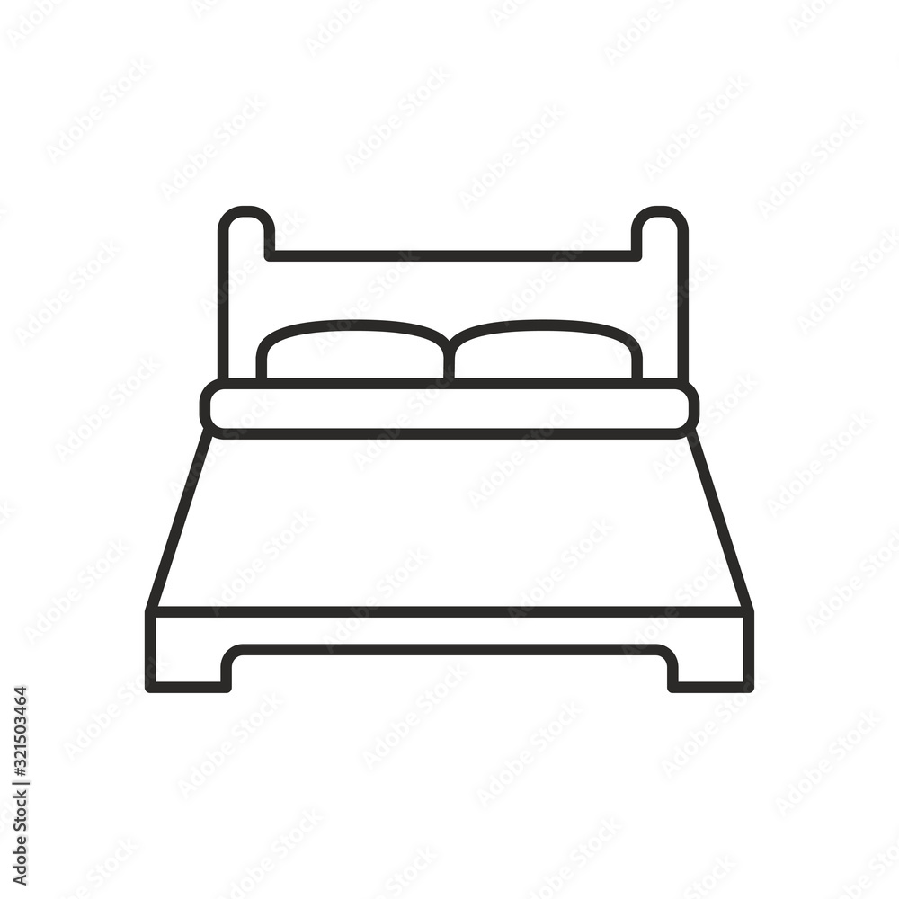 Bed icon design vector logo template EPS 10 Bed icon design vector logo template EPS 10
