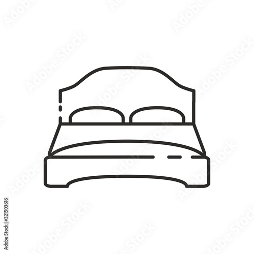 Bed icon design vector logo template EPS 10