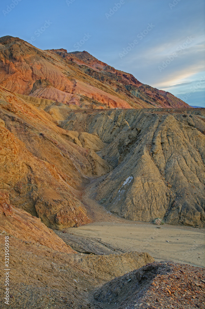 Desert landscape, Artist's Palette, Death Valley National Park, California, USA
