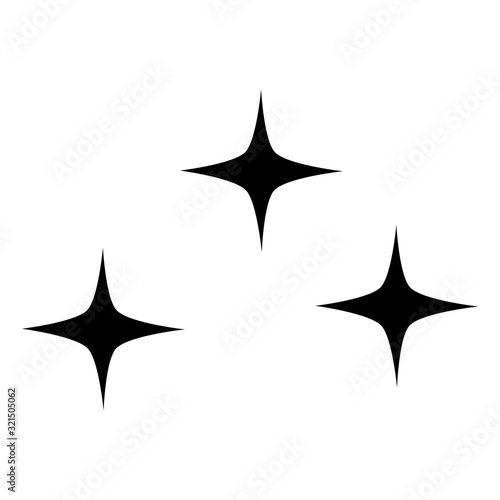 sparkle icon vector design logo template eps 10