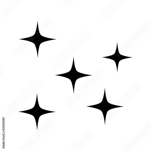sparkle icon vector design logo template eps 10