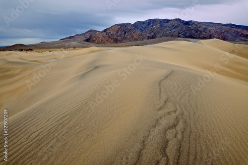 Landscape of the Mesquite Flat Sand Dunes, Death Valley National Park, California, USA