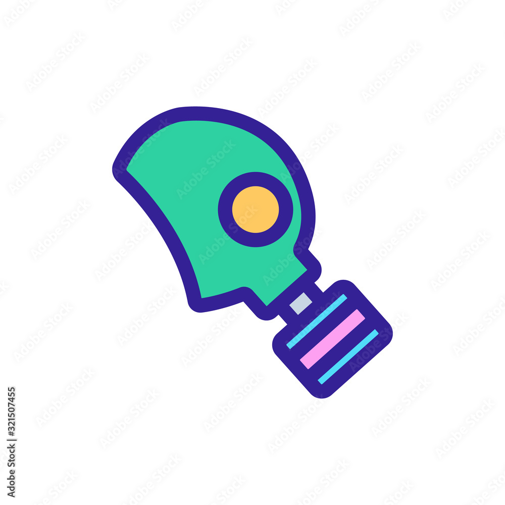 anti-gas icon vector. Thin line sign. Isolated contour symbol illustration anti-gas icon vector. Thin line sign. Isolated contour symbol illustration