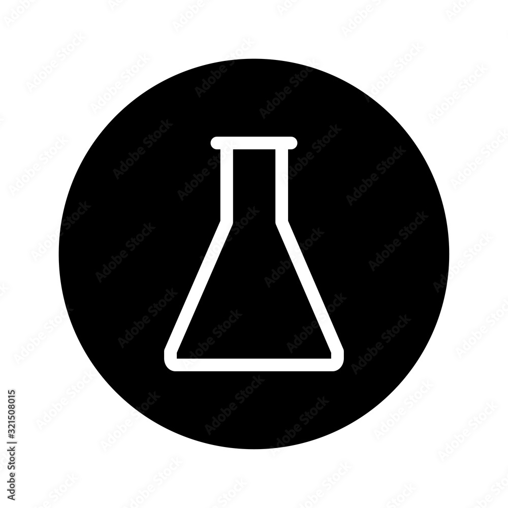 erlenmeyer icon vector design logo template EPS 10 erlenmeyer icon vector design logo template EPS 10