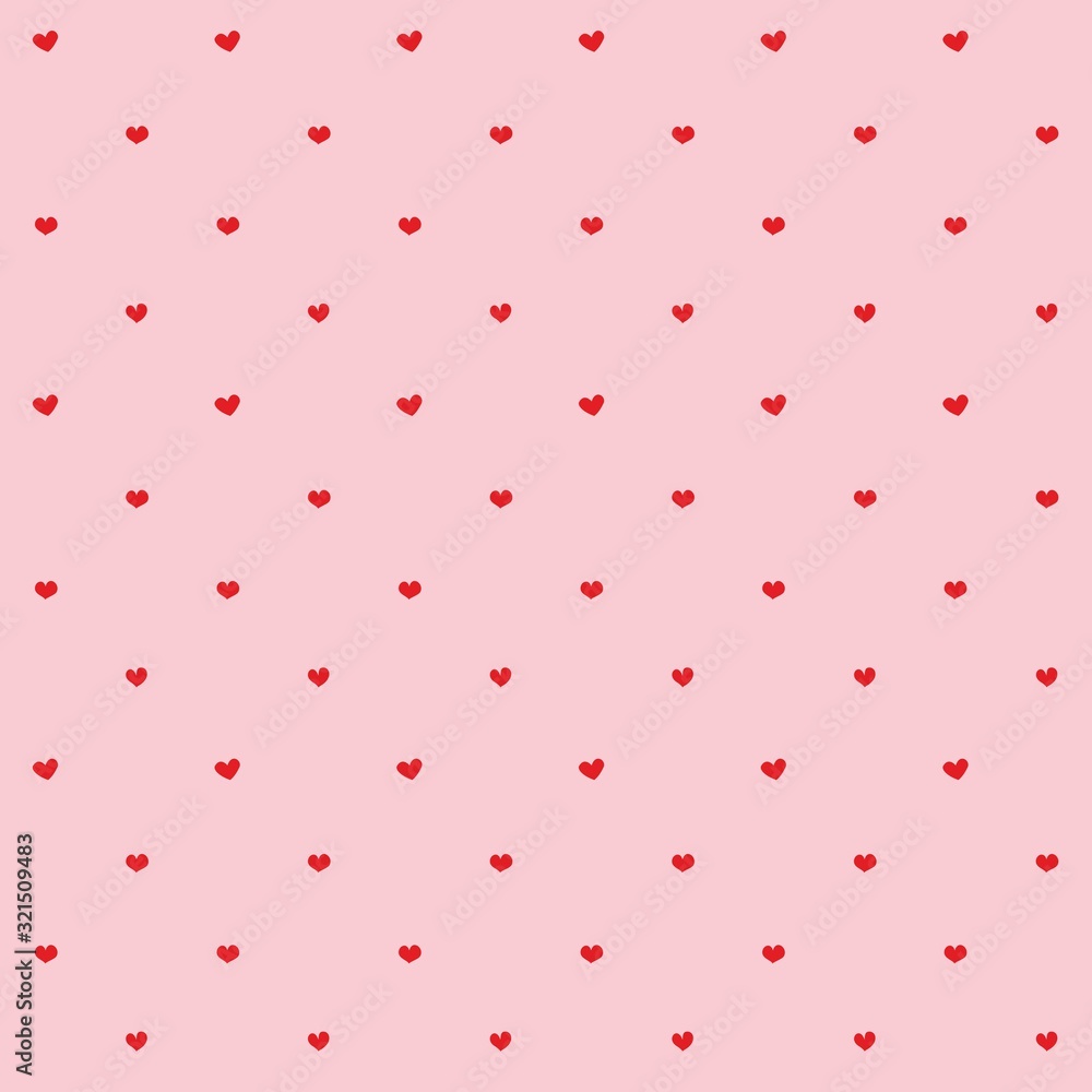 Heart shapes seamless pattern. Fascinating background for textiles, surface, wallpaper, site backdrop. Eps file, vector image.