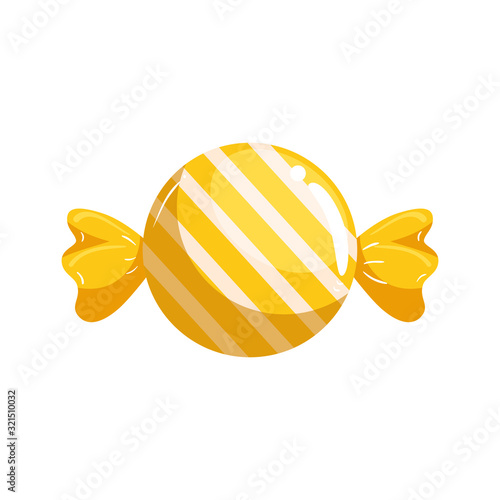 candy in wrap isolated icon