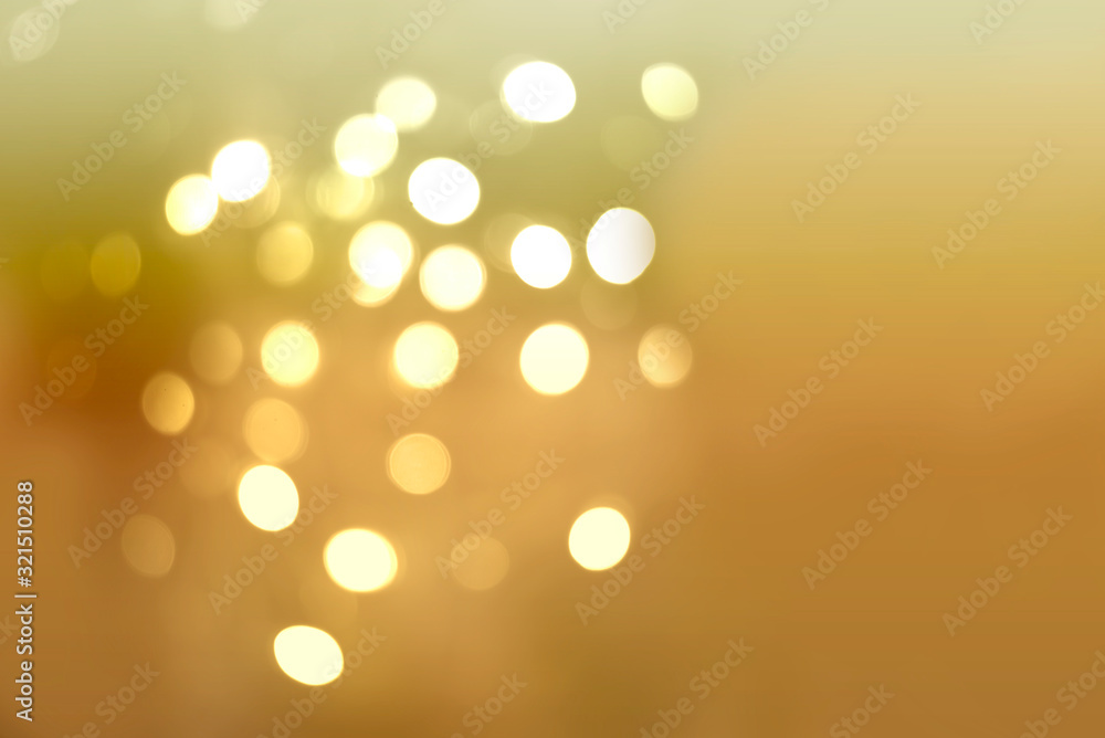 Abstract background of soft golden bokeh Abstract background of soft golden bokeh