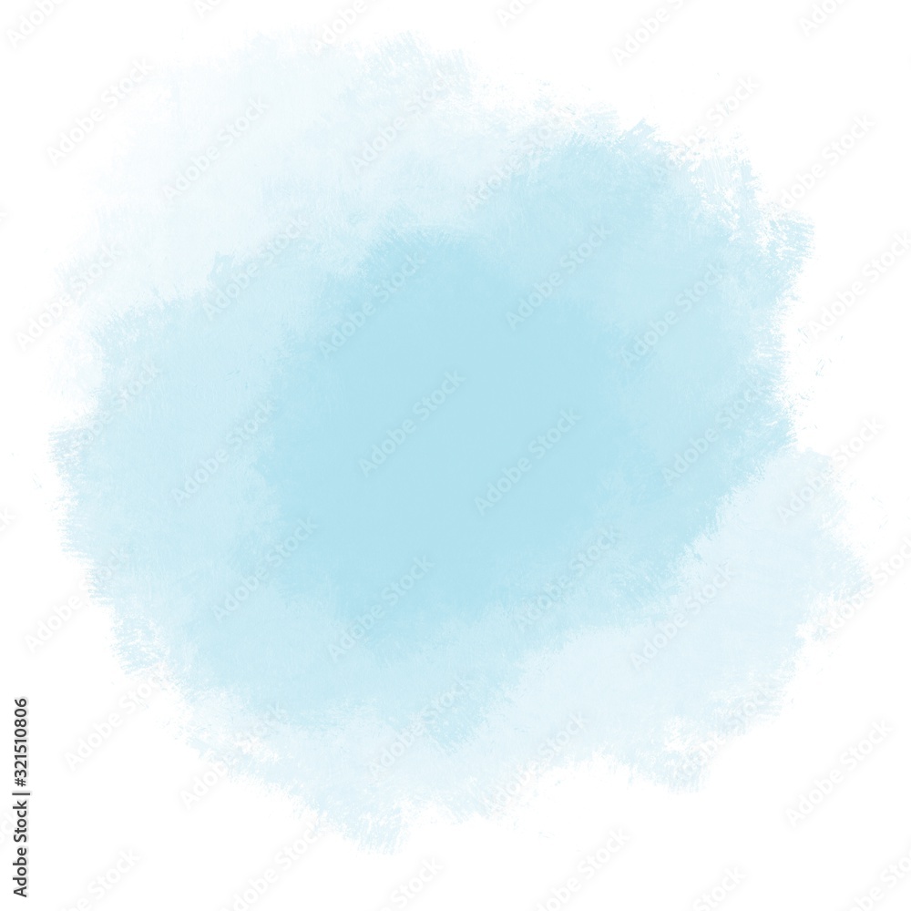 blue transparent watercolor stain background