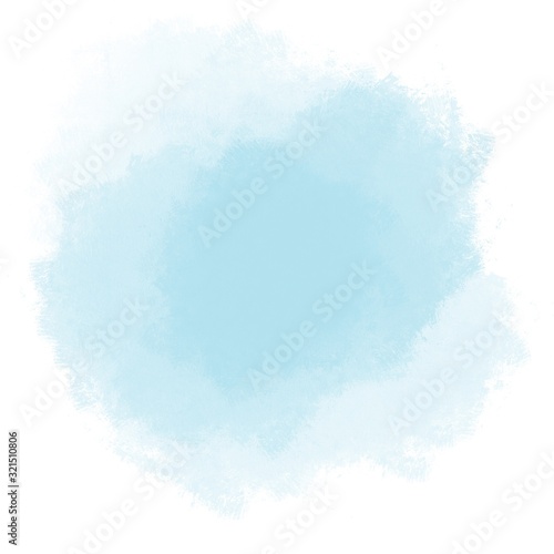 blue transparent watercolor stain background