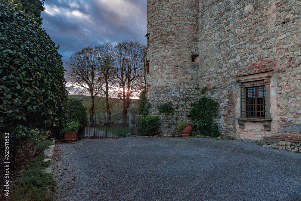Castello di Meleto In Chianti in the Province of Siena