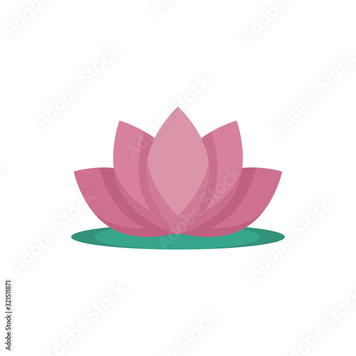 Isolated natural lotus flower vector design