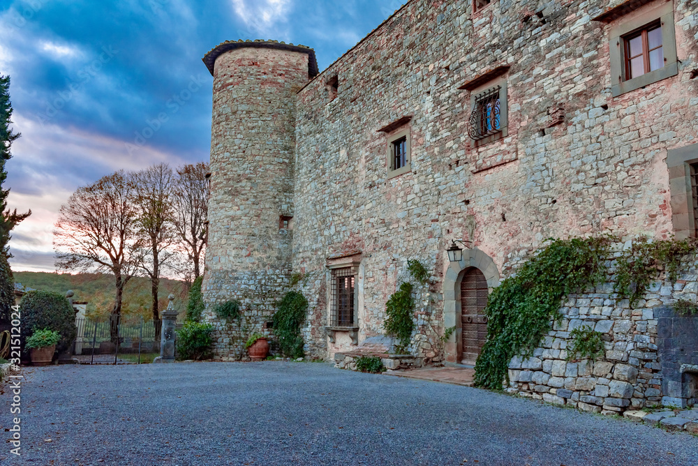 Castello di Meleto In Chianti in the Province of Siena