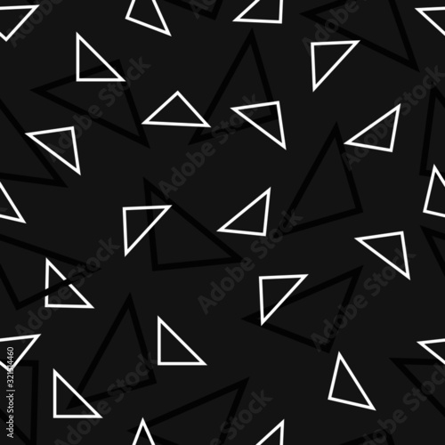 Geometric Vector Seamless Pattern with Triangel Shapes.