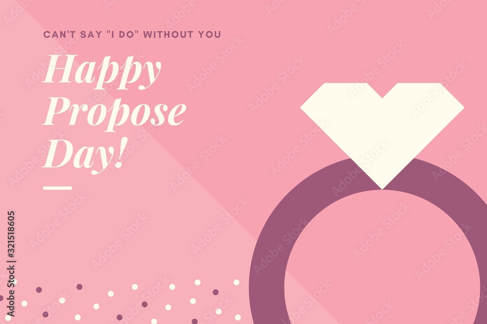 illustration of happy propose day illustration of happy propose day