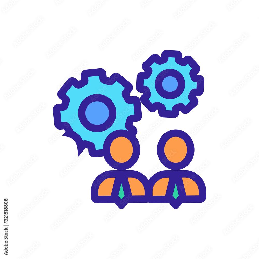 Manager re-enactment icon vector. Thin line sign. Isolated contour symbol illustration Manager re-enactment icon vector. Thin line sign. Isolated contour symbol illustration