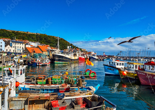Scarborough Harbour Fishing Boats