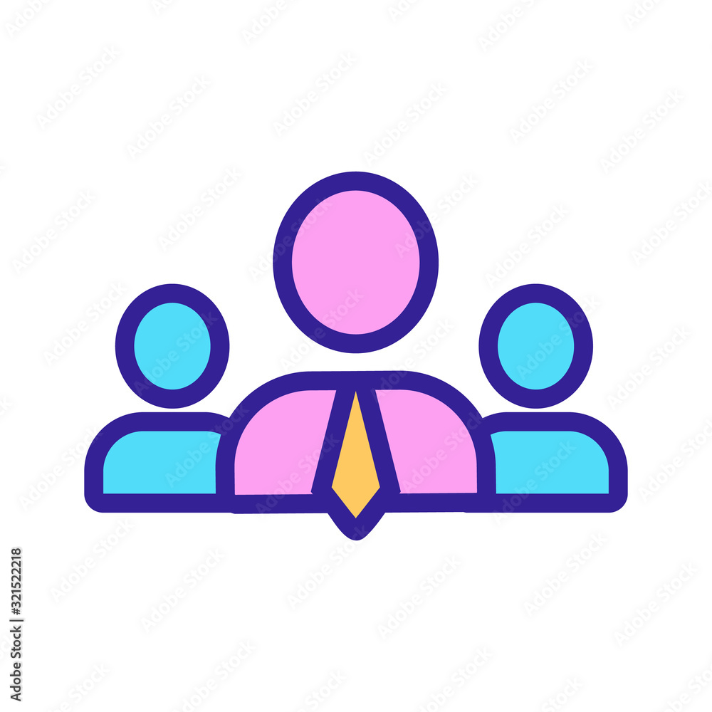 mentor icon vector. Thin line sign. Isolated contour symbol illustration mentor icon vector. Thin line sign. Isolated contour symbol illustration