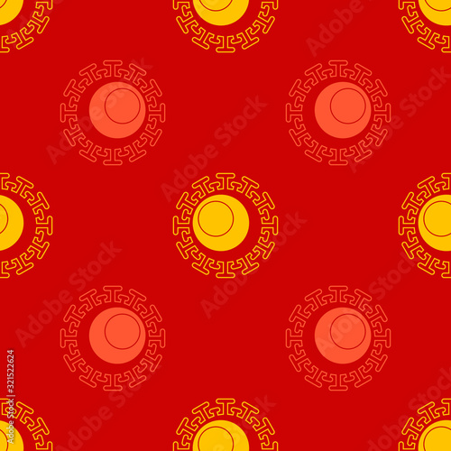 Seamless pattern with Coronavirus for your design