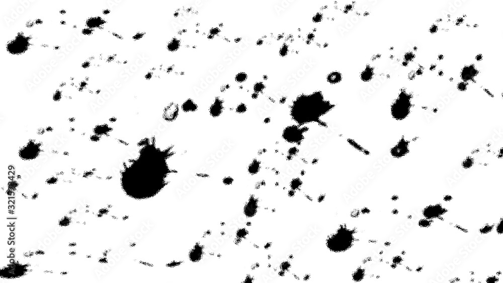 Fototapeta premium Texture black spots on a white background