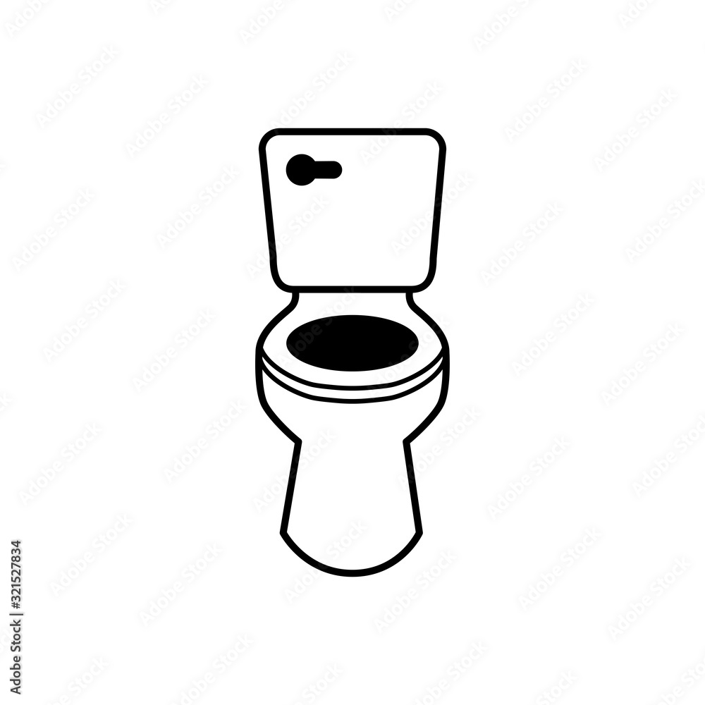 toilet icon trendy flat design toilet icon trendy flat design