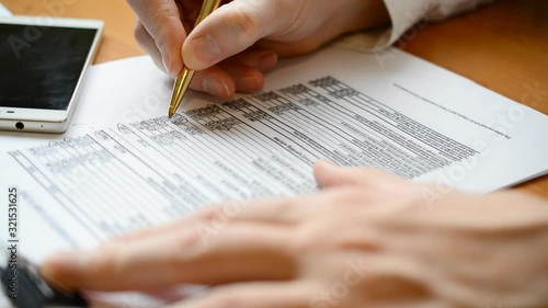 Wallpaper Mural Man checking business results, selective focus, economic concept Torontodigital.ca