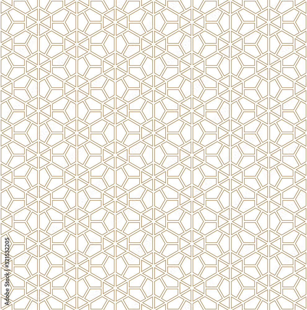 Seamless geometric pattern based on Japanese ornament Kumiko. Seamless geometric pattern based on Japanese ornament Kumiko.