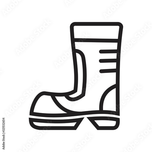 Boots icon template black color editable. Boots icon symbol Flat vector illustration for graphic and web design.