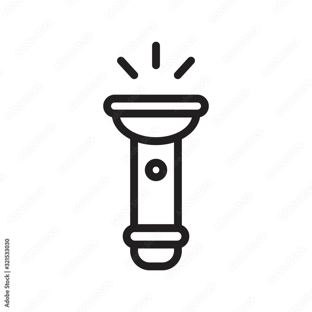 Flash light icon template black color editable. Flash light icon symbol Flat vector illustration for graphic and web design. Flash light icon template black color editable. Flash light icon symbol Flat vector illustration for graphic and web design.