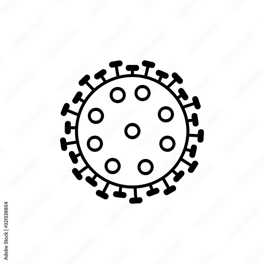 Corona virus flat icon vector eps 10 Corona virus flat icon vector eps 10
