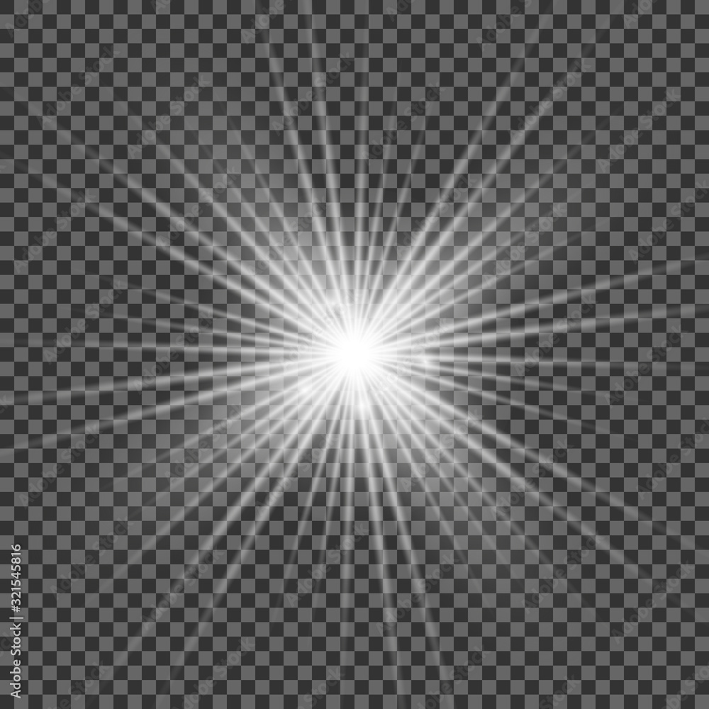 Shining vector golden sun with light effects. Flares and gleams rounded and hexagonal shapes, rainbow halo. Shining vector golden sun with light effects. Flares and gleams rounded and hexagonal shapes, rainbow halo.