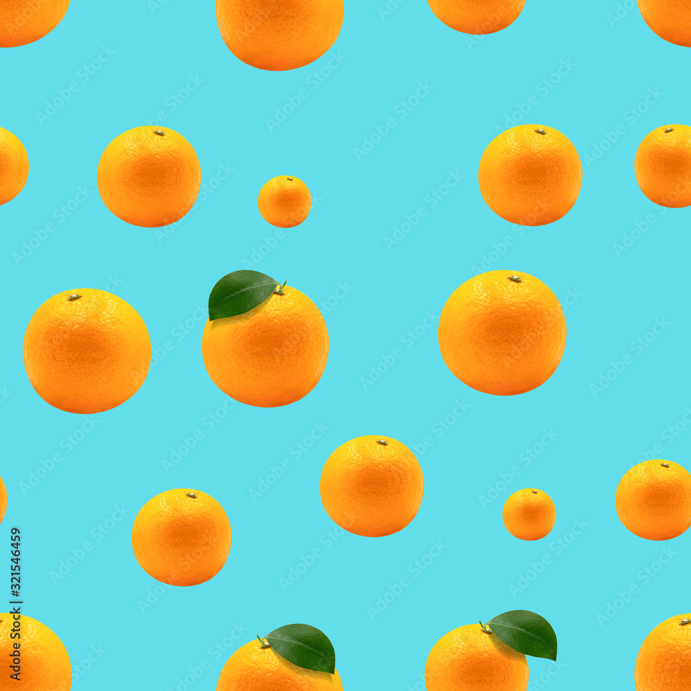 Seamless pattern of orange.Patterns or falling.Repeat object design for gift wrap or wallpaper concept. Seamless pattern of orange.Patterns or falling.Repeat object design for gift wrap or wallpaper concept.