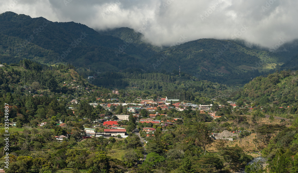 The town of Boquete in western Panama, Central America.