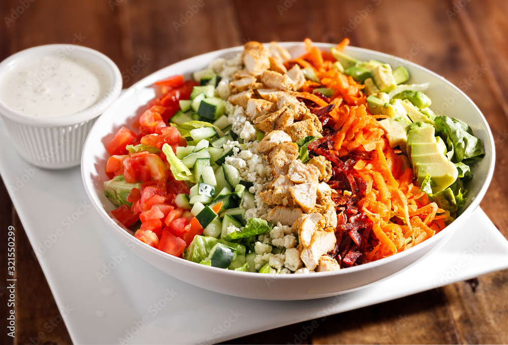 Classic Cobb Salad with Dressing Classic Cobb Salad with Dressing