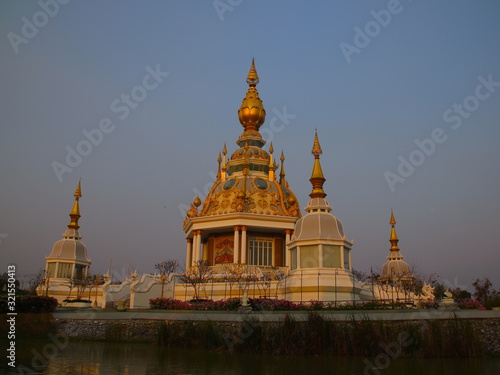 Canvas Print Wat Thung Setthi in Khon Kaen Essan Thailand a temple with beautiful ornaments o