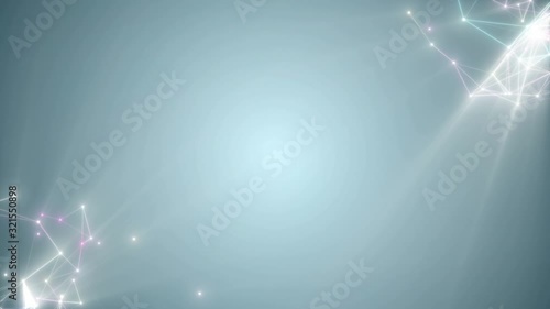 Rotation of abstract light crystals on a blurred background of a distant star.