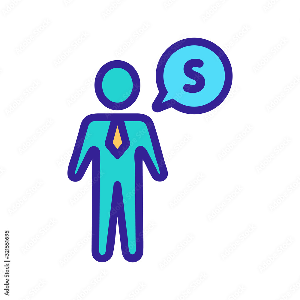 businessman money icon vector. Thin line sign. Isolated contour symbol illustration businessman money icon vector. Thin line sign. Isolated contour symbol illustration