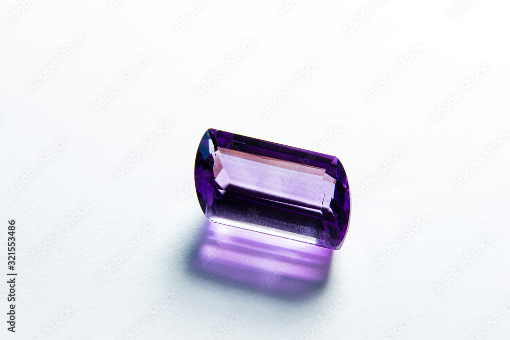 macro close up in cut amethyst purple gem macro close up in cut amethyst purple gem