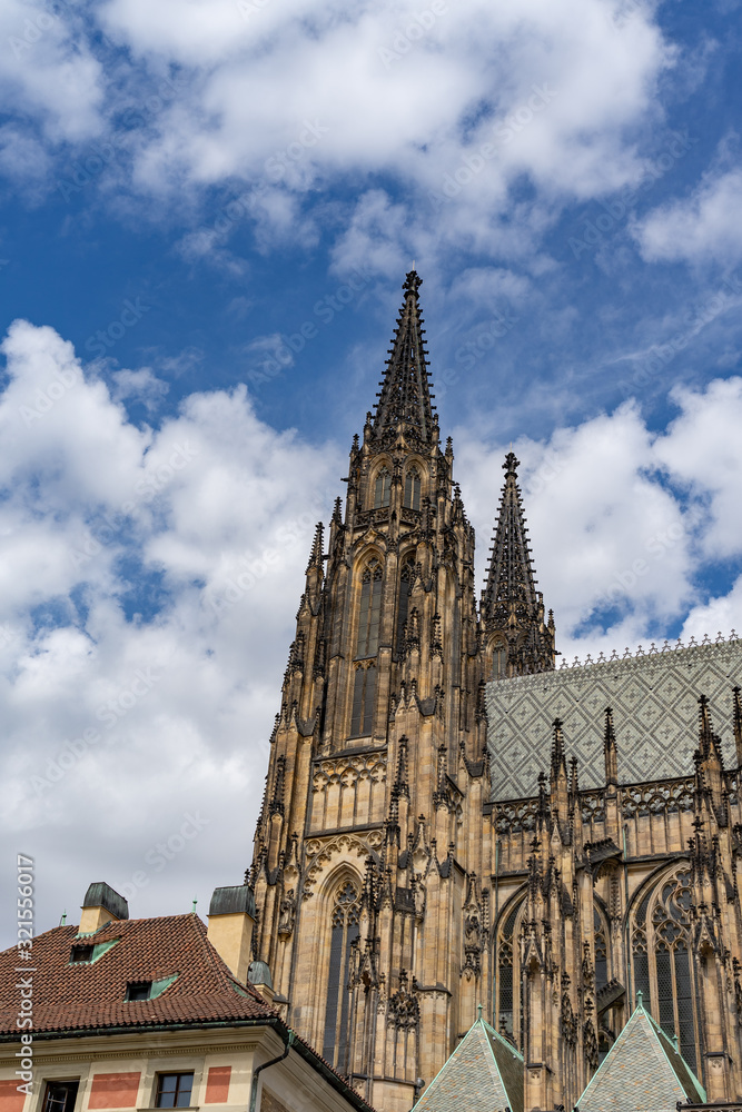 Saint Vitus Cathedral Prague in Czech Republic.