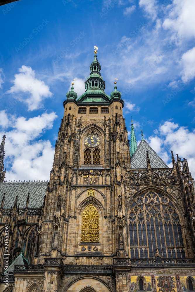 Fototapeta premium Saint Vitus Cathedral Prague in Czech Republic.