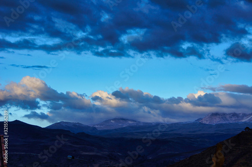 Panoramic view of the beautiful Andes - Peru, South America