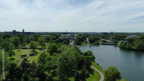 Buffalo, New York delaware park aerial footage photo