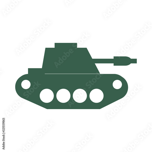 tank military force isolated icon